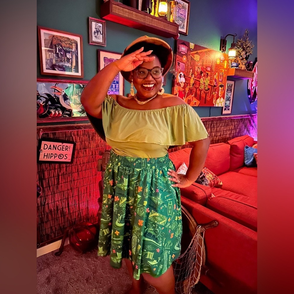 Park Candy Jungle River Midi Skirt - Size 3XL